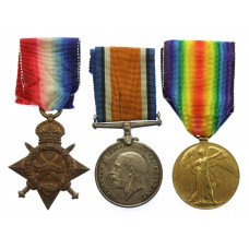 WW1 1914-15 Star Medal Trio - Cpl. A. Rolfe, 7th Bn. Wiltshire Regiment