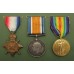 WW1 1914-15 Star, British War Medal, Victory Medal and Memorial Plaque - Pte. J. Sutton, 18th (3rd City Pals) Bn. Manchester Regiment - K.I.A. 30/7/16