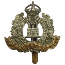 Suffolk Regiment Cap Badge - King's Crown