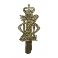 13th/18th Royal Hussars Anodised (Staybrite) Cap Badge - Queen's Crown