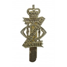 13th/18th Royal Hussars Anodised (Staybrite) Cap Badge - Queen's 
