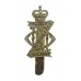 13th/18th Royal Hussars Anodised (Staybrite) Cap Badge - Queen's Crown