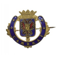 WW1 Battle of Cambrai Enamelled Sweetheart Brooch