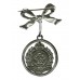 George VI Royal Engineers Enamelled Bow Suspension Sweetheart Brooch
