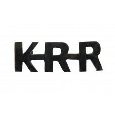 King's Royal Rifle Corps (K.R.R.) Shoulder Title