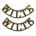 Pair of Wiltshire Regiment (WILTS) Shoulder Titles