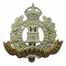 Suffolk Regiment Cap Badge - King's Crown