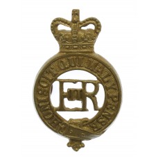 EIIR Household Cavalry Brass Cap Badge