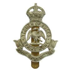 Royal Buckinghamshire Hussars Cap Badge - King's Crown