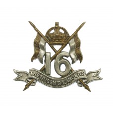 16th The Queen's Lancers Collar Badge - King's Crown