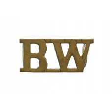 Black Watch Royal Highlanders (B.W.) Shoulder Title