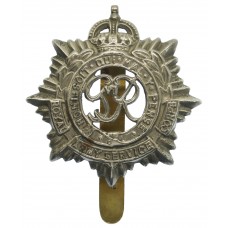 George VI Royal Army Service Corps (R.A.S.C.) White Metal Cap Badge