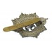 George VI Royal Army Service Corps (R.A.S.C.) White Metal Cap Badge