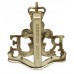 Royal Monmouthshire Royal Engineers Anodised (Staybrite) Cap Badge - Queen's Crown