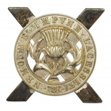 Lowland Brigade Officer's Silvered Glengarry Badge