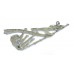 British Army Pipers Chrome Arm Badge