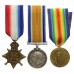 WW1 1914 Mons Star Medal Trio - Cpl. J. Higham, Royal Artillery