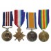 WW1 Military Medal, 1914 Mons Star, British War & Victory Medal Group of Four - Cpl. J. Sheppard, Rifle Brigade - Wounded