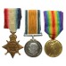 WW1 1914 Mons Star Medal Trio - Pte. J. McKay, 6th Bn. Gordon Highlanders - K.I.A. 25/9/15