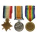 WW1 1914 Mons Star Medal Trio - Pte. J. McKay, 6th Bn. Gordon Highlanders - K.I.A. 25/9/15
