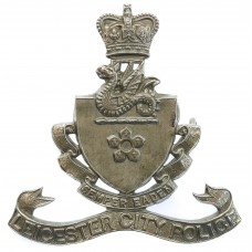 Leicester City Police Cap Badge - Queen's Crown