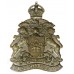 Leicester City Police Chrome Helmet Plate - King's Crown
