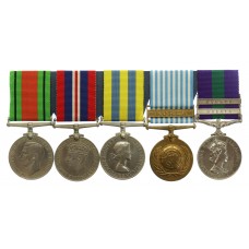 WW2, Korean War and GSM (Clasps - Malaya, Cyprus) Medal Group of Five - Cpl. V.F.C. Card, 1st Bn. Royal West Kent Regiment (attached 1st Bn. Middlesex Regiment)