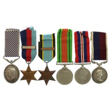 WW2 Distinguished Flying Medal and LS&GC Medal Group of Six with Log Books and Original Documents - Master Engineer T.P. Burke, Royal Air Force