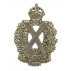 Scottish Horse Yeomanry Cap Badge - King's Crown