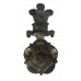 Yorkshire Hussars Officer's Silver & Gilt Cap Badge