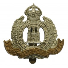 Suffolk Regiment Cap Badge - King's Crown