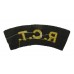Royal Corps of Transport (R.C.T.) Cloth Shoulder Title