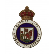 Cardiff City Special Constabulary Enamelled Lapel Badge - King's 