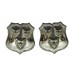 Pair of Shrewsbury Borough Police Collar Badges