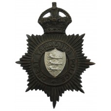 Great Yarmouth Police Night Helmet Plate - King's Crown