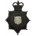 Luton County Borough Police Night Helmet Plate - Queen's Crown