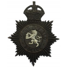 Macclesfield Borough Police Night Helmet Plate - King's Crown