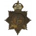 Macclesfield Borough Police Night Helmet Plate - King's Crown