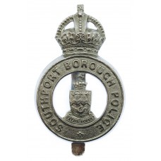 Southport Borough Police Cap Badge - King's Crown