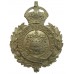 Southport Borough Police Wreath Helmet Plate - King's Crown 