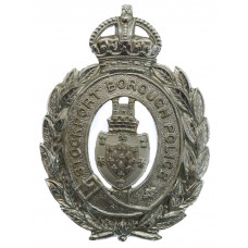 Stockport Borough Police Wreath Helmet Plate - King's Crown