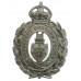 Stockport Borough Police Wreath Helmet Plate - King's Crown