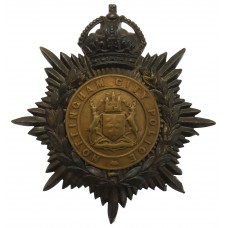 Nottingham City Police Night Helmet Plate - King's Crown