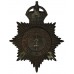 Warrington Borough Police Night Helmet Plate -King's Crown