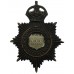 Caernarvonshire Constabulary Night Helmet Plate - King's Crown