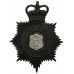 Merthyr Tydfil Borough Police Night Helmet Plate - Queen's Crown