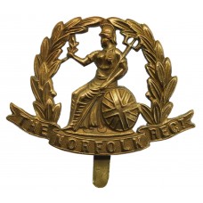 Norfolk Regiment WW1 All Brass Economy Cap Badge