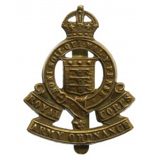 Royal Army Ordnance Corps (R.A.O.C.) Cap Badge - King's Crown