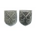 Pair of Peterborough City Police Collar Badges