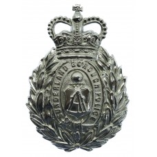 Sunderland Borough Police Wreath Helmet Plate - Queen's Crown